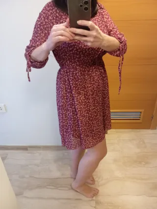 Vestido estampado flores talla L