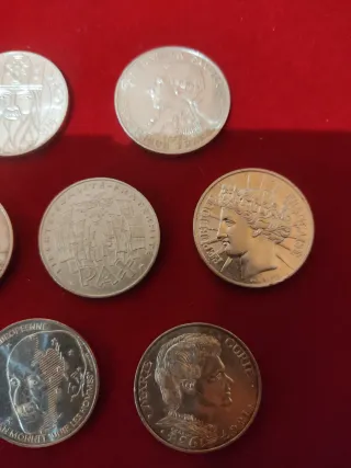 10 Monedas 100 Francos Plata Francia