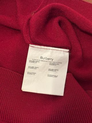Jersey Burberry London Clásico Rojo Talla 6