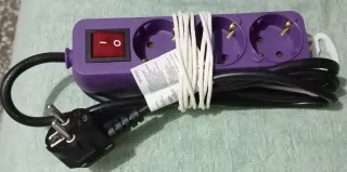 Regleta alargador 3 enchufes con interruptor