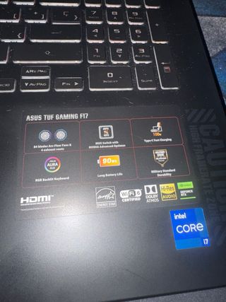 Portátil Asus TUF Gaming F17