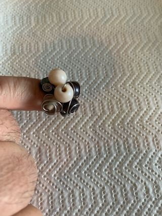 Orecchini e anello bigiotteria oro e verdi