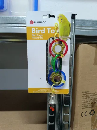 Juguete para periquitos con espejo