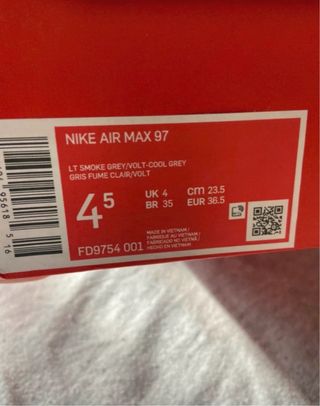 Nike Air Max 97 Talla 36.5