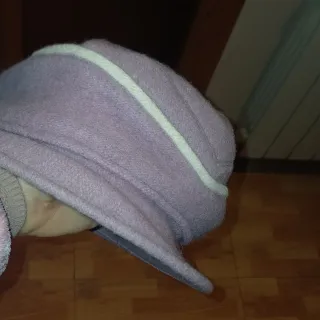 Sombrero rosa 70% lana con lazo