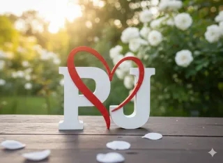 Letras Coração Dia S. Valentim