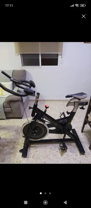 Bicicleta de Spinning Negra