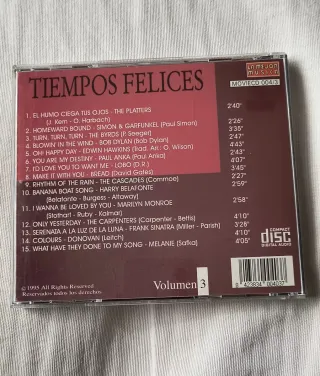 CD Tiempos Felices Vol. 3