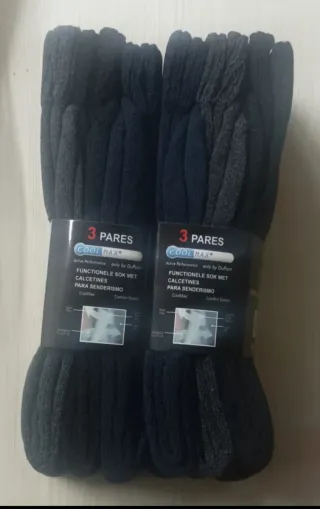 6 paia di calzini da trekking taglia 40-46