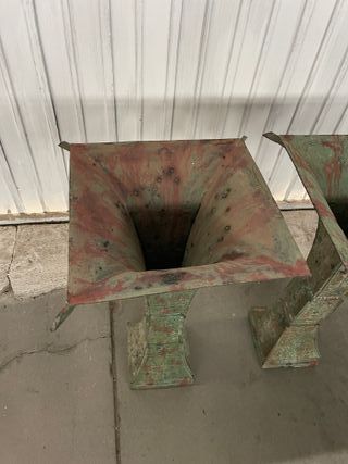 pareja copas Bronce Oriental 45x75