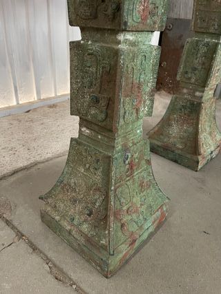 pareja copas Bronce Oriental 45x75