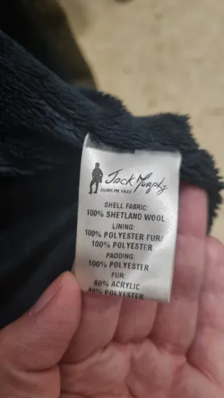 Parka lana y pelo Talla L