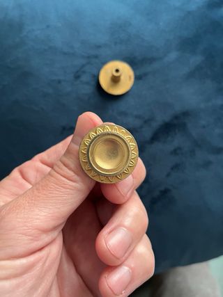 2 Tiradores Pomos Vintage Dorado