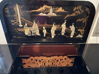 Vinoteca Antigua China con Biombo