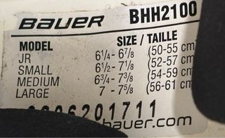 Casco Hockey Junior Bauer Talla S