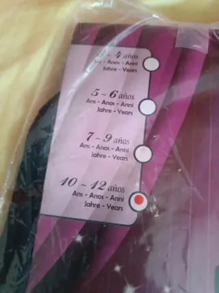 Mono Negro Infantil Talla 6-8