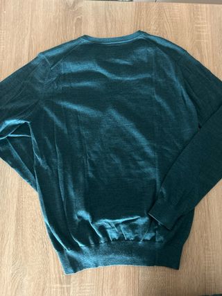 Jersey Hombre cuello pico Pedro del Hierro verde