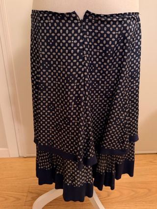 Gonna IBlues fantasia pois blu e bianco