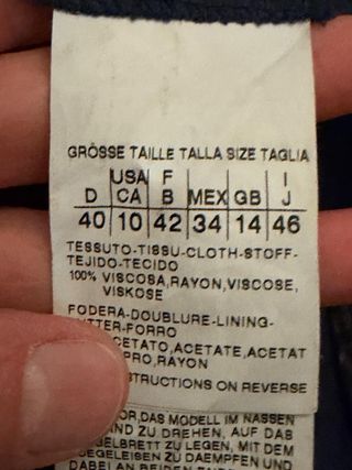 Gonna IBlues fantasia pois blu e bianco