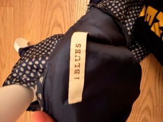 Gonna IBlues fantasia pois blu e bianco