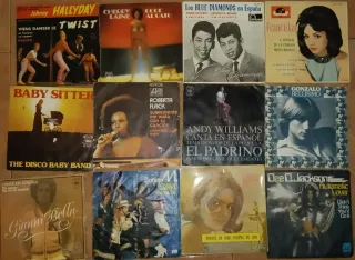 Lote 16 Vinilos Pequeños Variados