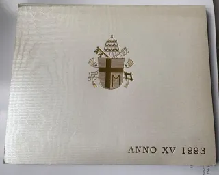 Monete Vaticano Anno XV 1993