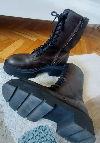 Botas Zara Marrón Media Caña Talla 38