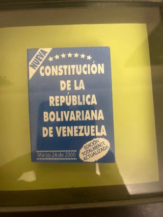 Constitución bolivariana Venezuela