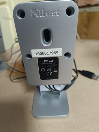 Altavoces Trust Negro/Plata