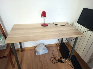 Escritorio de estudio madera y metal