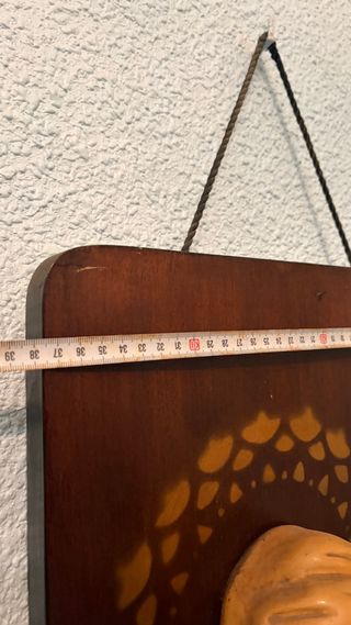 Cuadro Virgen madera tallada