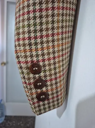 Chaqueta Burberrys Cuadros Vintage Mujer T 42