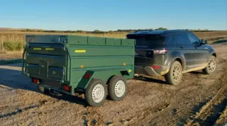 Remolque basculante doble eje 220x140