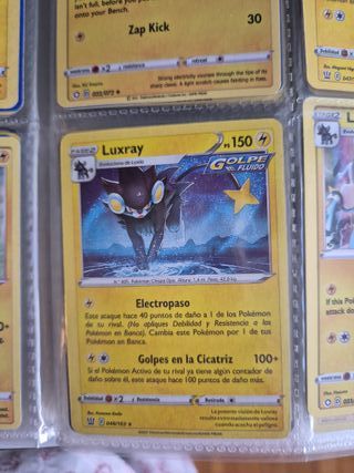 Evolución Shinx Luxio Luxray Cartas Pokémon