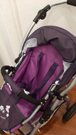 Carrito de muñecas morado