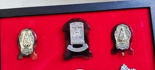 Lote 6 medallas de pie religiosas