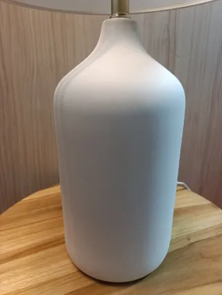 Lámpara sobremesa Zara Home beige/blanca