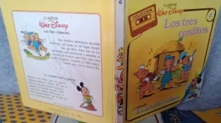 2 cintas y 7 tomos cuentos Walt Disney 1986 1987