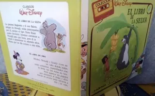 2 cintas y 7 tomos cuentos Walt Disney 1986 1987