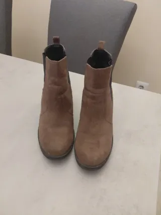 Botines tacón marrones talla 38