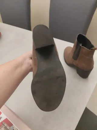 Botines tacón marrones talla 38