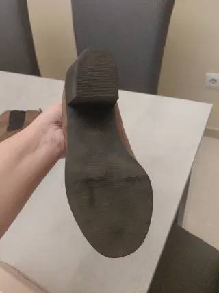 Botines tacón marrones talla 38