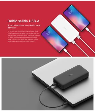 (Precintada) Power Bank Xiaomi 20000mAh 18W rapida
