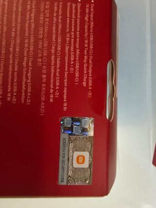 (Precintada) Power Bank Xiaomi 20000mAh 18W rapida