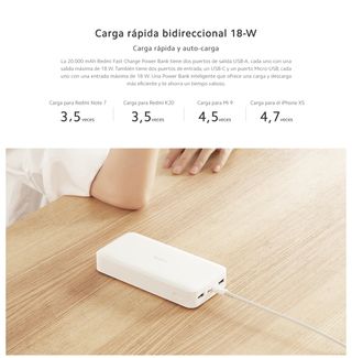 (Precintada) Power Bank Xiaomi 20000mAh 18W rapida