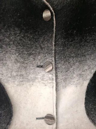 Abrigo lana diseño degradado. Talla XXXL 48