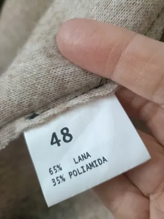 Abrigo lana diseño degradado. Talla XXXL 48
