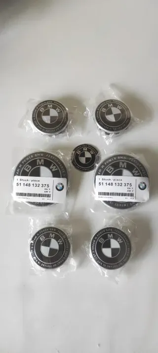 KIT 7 Anagramas BMW 50th Negro/Blanco