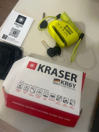 Candado Alarma Kraser Moto con 3 llaves