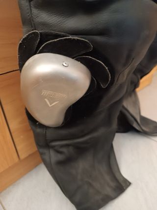 Traje de moto deportivo color verde